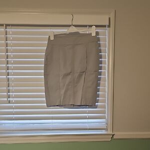 Elegant Gray Women's Skirt from Ann Taylor